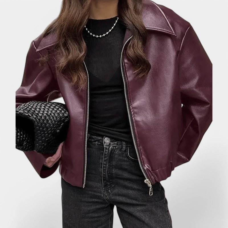 Gleame.-Jassen-Gleame Jack - Vintage street style leren jas voor een stoere look