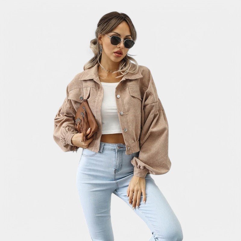 Gleame.-Jassen-Gleame Jas - Casual korte jas voor dames in trendy stijl