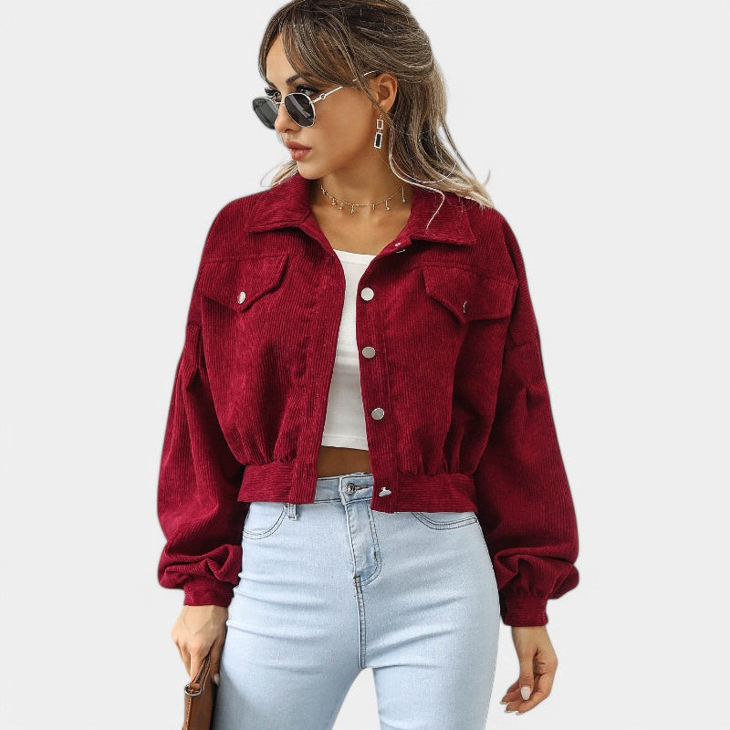 Gleame.-Jassen-Gleame Jas - Casual korte jas voor dames in trendy stijl