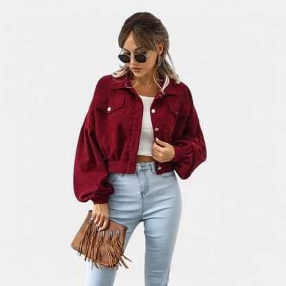 Gleame.-Jassen-Gleame Jas - Casual korte jas voor dames in trendy stijl