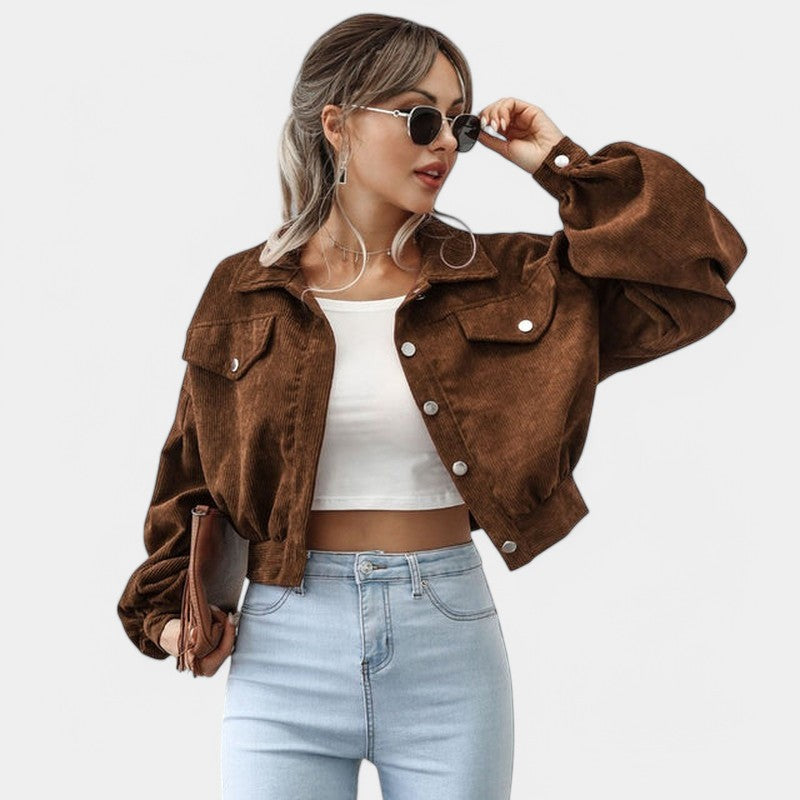 Gleame.-Jassen-Gleame Jas - Casual korte jas voor dames in trendy stijl