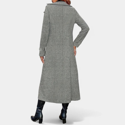 Gleame.-Jassen-Gleame Jas - Damesjas met dubbele rij knopen en elegante kraag