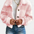 Gleame.-Jassen-Gleame Jas - Damesjas met knopen en geruit teddy design