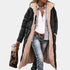 Gleame.-Jassen-Gleame Lange winterjas – Warme damesjas met fleece voering en capuchon