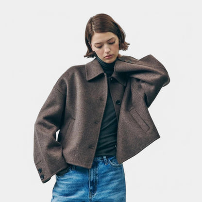 Gleame.-Jassen-Gleame Oversized Dikke Jas - Comfortabele dikke jas voor koude dagen