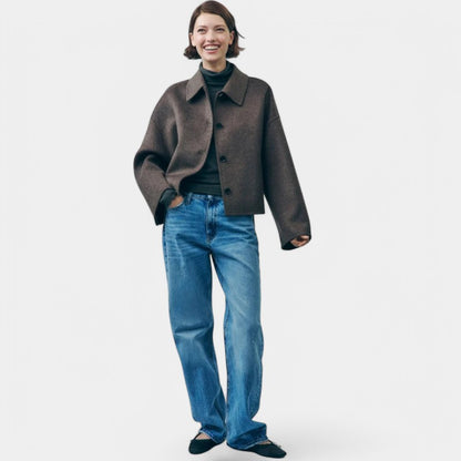 Gleame.-Jassen-Gleame Oversized Dikke Jas - Comfortabele dikke jas voor koude dagen
