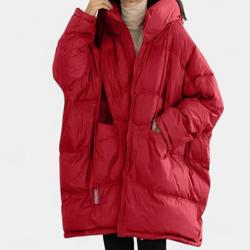Gleame.-Jassen-Gleame Puffer jas – Oversized dames winterjas met capuchon en donsvulling