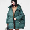 Gleame.-Jassen-Gleame Puffer jas – Oversized dames winterjas met capuchon en donsvulling
