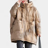 Gleame.-Jassen-Gleame Puffer jas – Oversized dames winterjas met capuchon en donsvulling