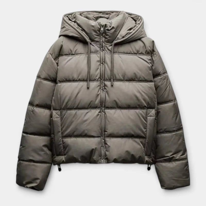 Gleame.-Jassen-Gleame Winterjas - Casual gewatteerde dames jas met capuchon