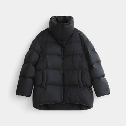 Gleame.-Jassen-Gleame Winterjas – Damesjas met opstaande kraag en gewatteerd oversized model