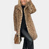 Gleame.-Jassen-Gleame Winterjas – Lange damesjas met luipaardprint en zachte voering