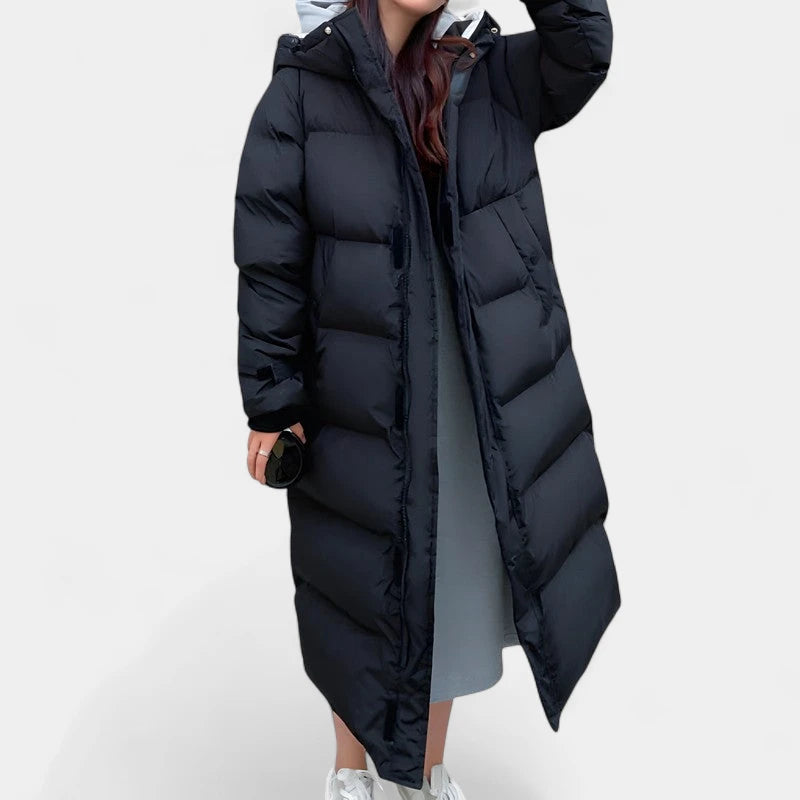 Gleame.-Jassen-Gleame Winterjas - Lange waterdichte dames jas met capuchon