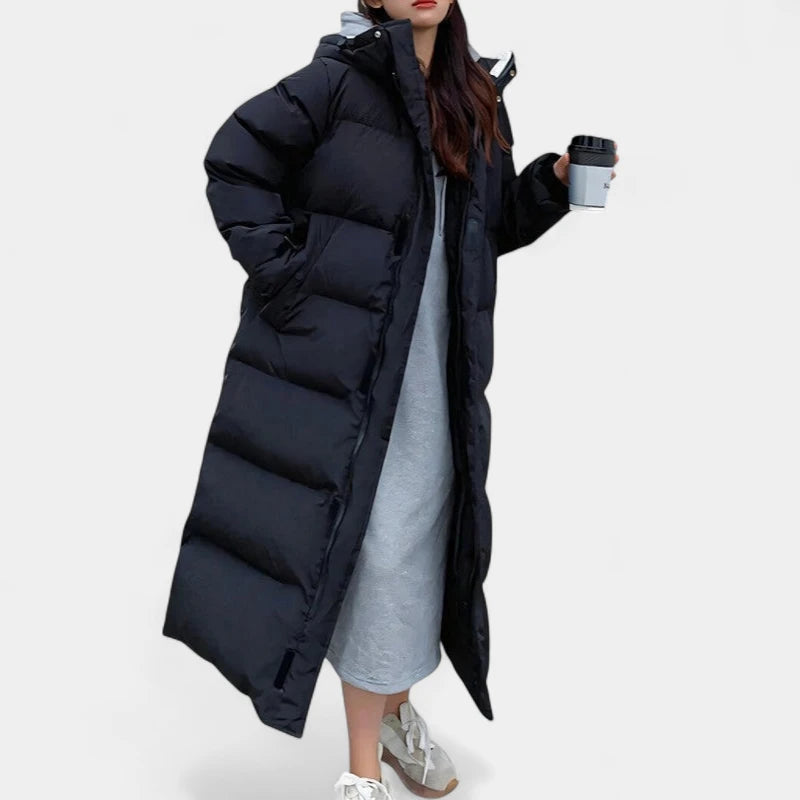 Gleame.-Jassen-Gleame Winterjas - Lange waterdichte dames jas met capuchon