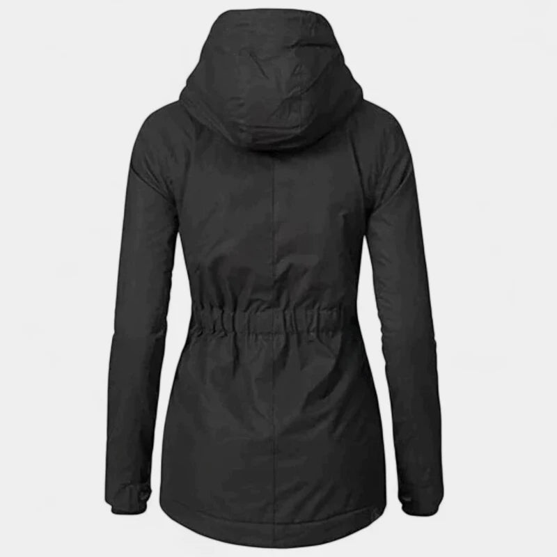 Gleame.-Jassen-Gleame Winterjas – Warme damesjas met capuchon en fleece voering