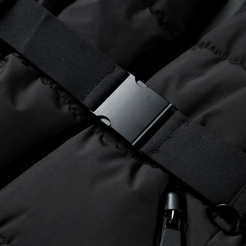 Gleame.-Jassen-Gleame Winterjas - Waterdichte dames pufferjas met ceintuur en hoge kraag