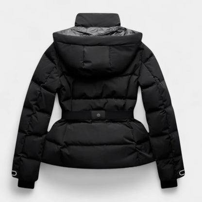 Gleame.-Jassen-Gleame Winterjas - Waterdichte dames pufferjas met ceintuur en hoge kraag