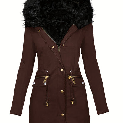 Gleame.-Jassen-Gleame jas - Dames jas met lange mouwen en warme voering