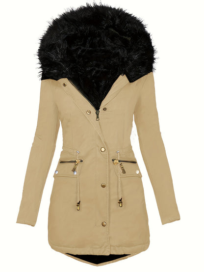 Gleame.-Jassen-Gleame jas - Dames jas met lange mouwen en warme voering