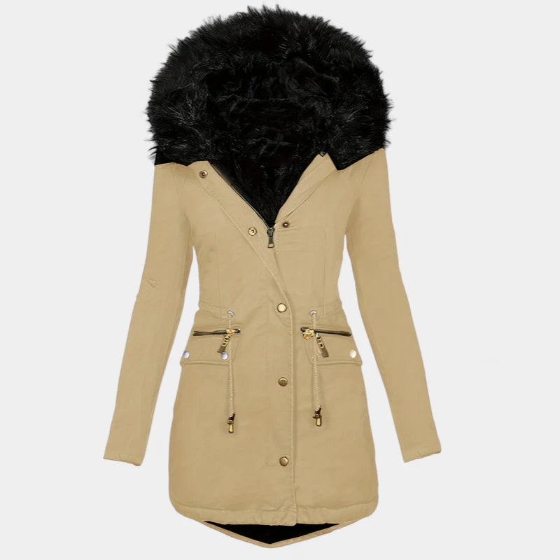 Gleame.-Jassen-Gleame jas - Dames jas met lange mouwen en warme voering