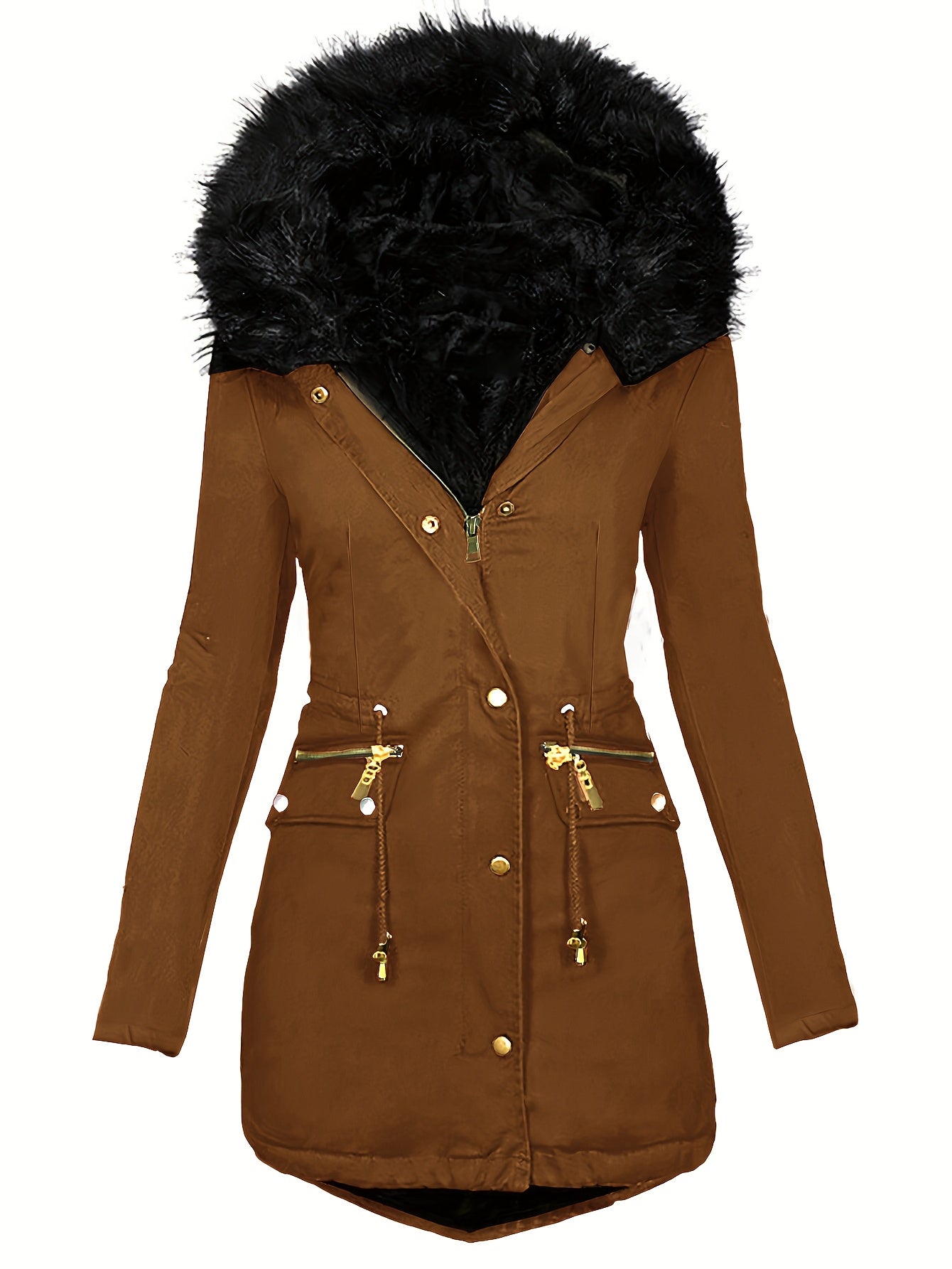Gleame.-Jassen-Gleame jas - Dames jas met lange mouwen en warme voering