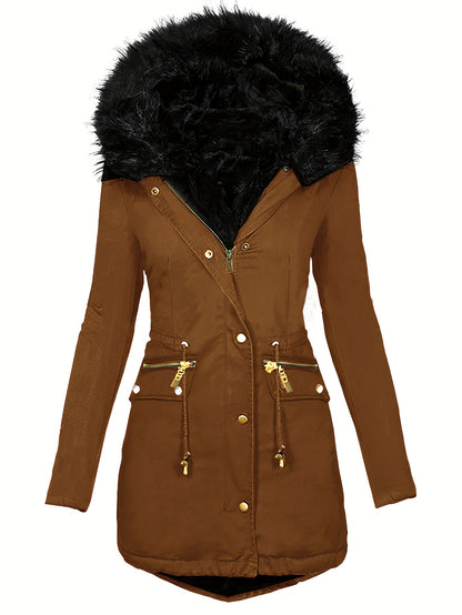Gleame.-Jassen-Gleame jas - Dames jas met lange mouwen en warme voering