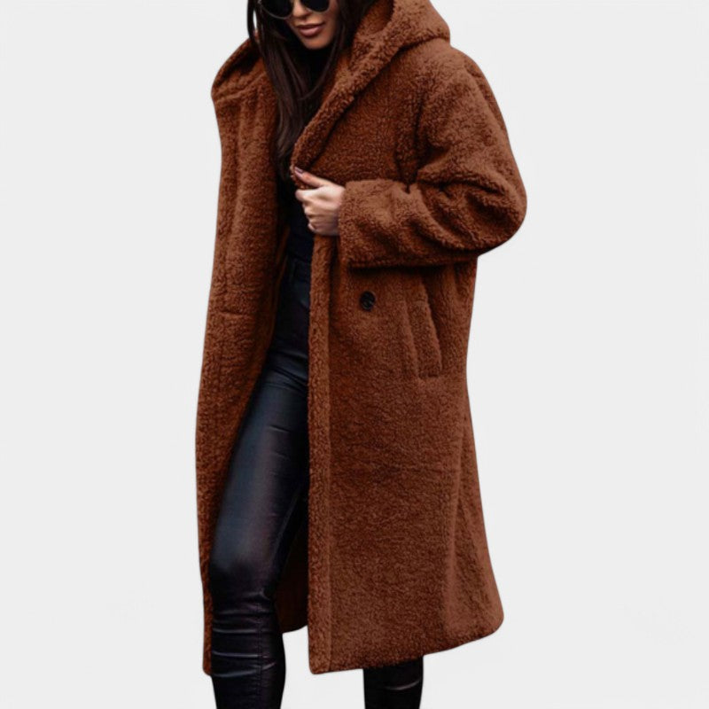 Gleame.-Jassen-Gleame jas - Stijlvol faux fur capuchonjas voor ultiem comfort