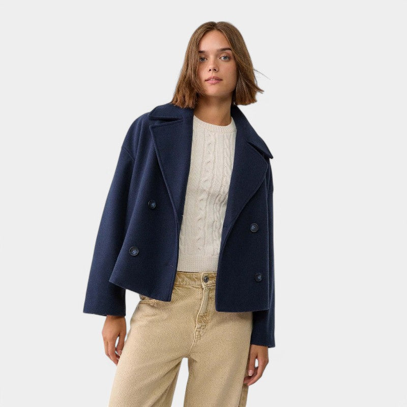 Gleame.-Jassen-Gleame jasje - Korte double-breasted Stijlvolle blazer voor elke gelegenheid