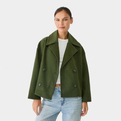 Gleame.-Jassen-Gleame jasje - Korte double-breasted Stijlvolle blazer voor elke gelegenheid