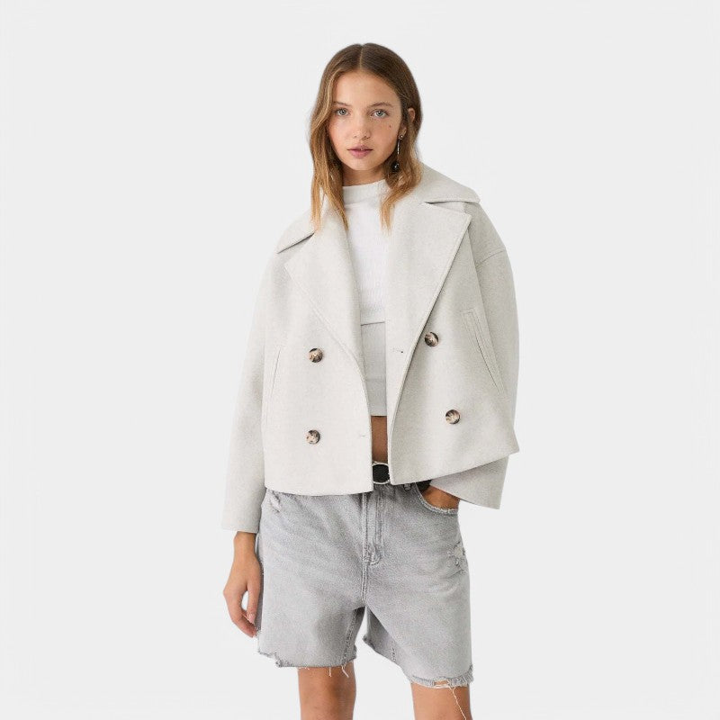 Gleame.-Jassen-Gleame jasje - Korte double-breasted Stijlvolle blazer voor elke gelegenheid