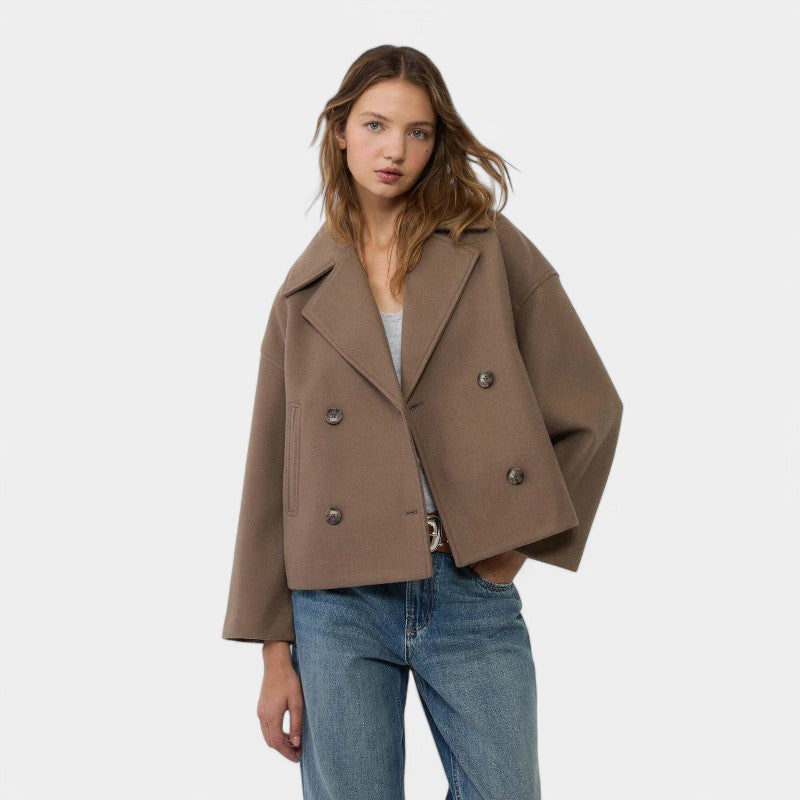 Gleame.-Jassen-Gleame jasje - Korte double-breasted Stijlvolle blazer voor elke gelegenheid