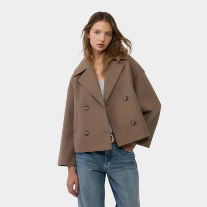 Gleame.-Jassen-Gleame jasje - Korte double-breasted Stijlvolle blazer voor elke gelegenheid