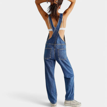 Gleame.-Jumpsuits-Gleame Denim jumpsuit - Trendy jumpsuit voor vrouwen