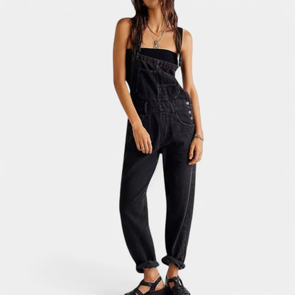 Gleame.-Jumpsuits-Gleame Denim jumpsuit - Trendy jumpsuit voor vrouwen