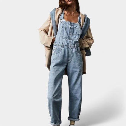 Gleame.-Jumpsuits-Gleame Denim jumpsuit - Trendy jumpsuit voor vrouwen