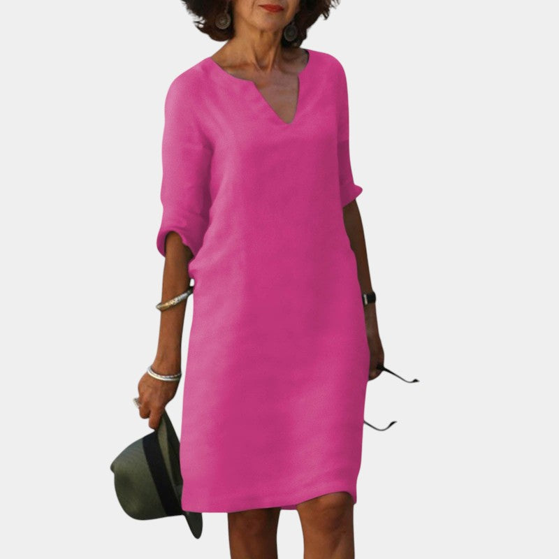 Gleame.-Jurken-Gleame Zomerjurk - Stijlvolle zomerjurk voor elegante dagen