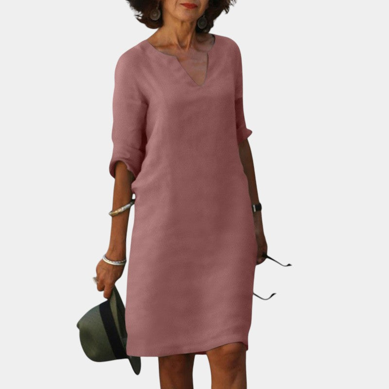 Gleame.-Jurken-Gleame Zomerjurk - Stijlvolle zomerjurk voor elegante dagen