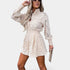 Gleame.-Jurken & Jumpsuits-Gleame 2-delig damesoutfit - Lange mouwen set voor elke gelegenheid
