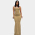 Gleame.-Jurken & Jumpsuits-Gleame Dress - Lange bodyconjurk met spaghettibandjes