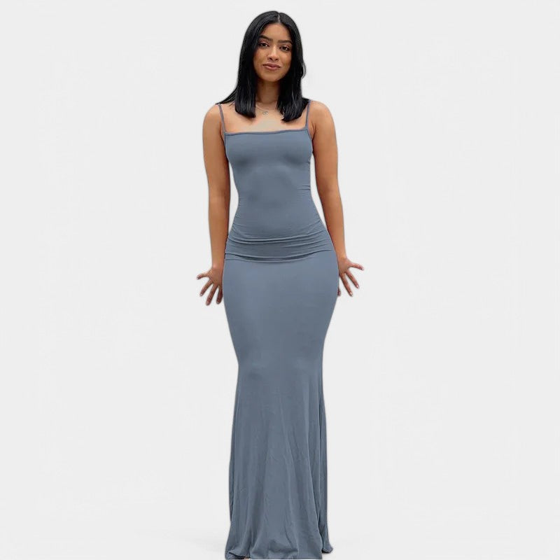 Gleame.-Jurken &amp; Jumpsuits-Gleame Dress - Lange bodyconjurk met spaghettibandjes