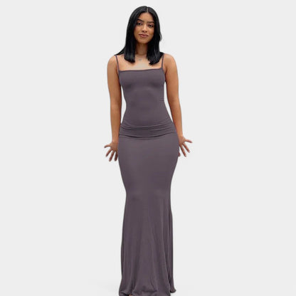 Gleame.-Jurken &amp; Jumpsuits-Gleame Dress - Lange bodyconjurk met spaghettibandjes
