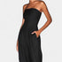 Gleame.-Jurken & Jumpsuits-Gleame Jumpsuit - Casual strapless jumpsuit in effen kleuren