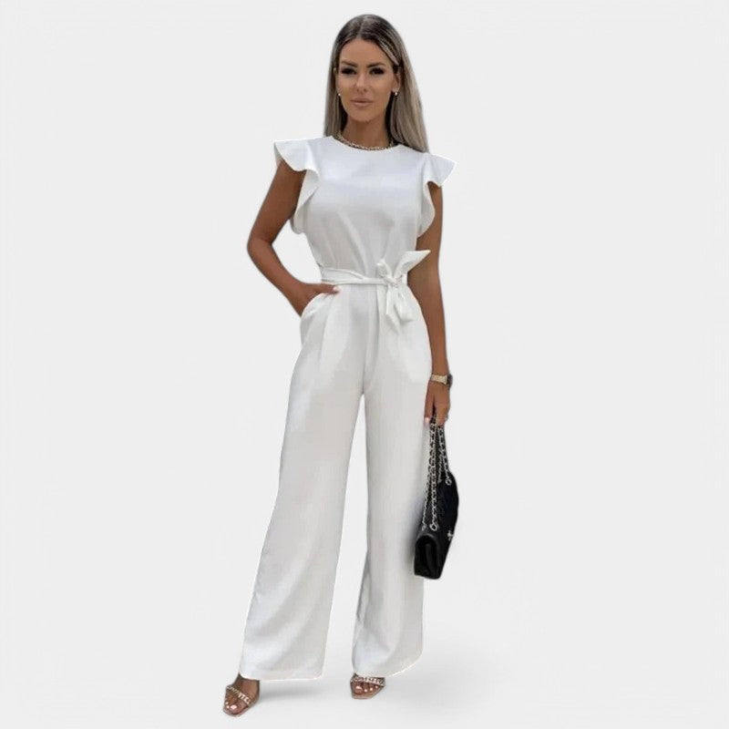 Gleame.-Jurken &amp; Jumpsuits-Gleame Jumpsuit - Elegante jumpsuit voor de zomer met ruffles