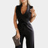 Gleame.-Jurken & Jumpsuits-Gleame Jumpsuit - Elegante jumpsuit met wijde pijpen