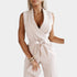 Gleame.-Jurken & Jumpsuits-Gleame Jumpsuit - Elegante jumpsuit met wijde pijpen