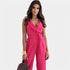 Gleame.-Jurken & Jumpsuits-Gleame Jumpsuit - Glamoureuze jumpsuit met luxe pasvorm en V-hals