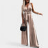 Gleame.-Jurken & Jumpsuits-Gleame Jumpsuit - Sexy mouwloze lace-up jumpsuit voor vrouwen