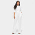 Gleame.-Jurken & Jumpsuits-Gleame Jumpsuit - Vrouwen jumpsuit in effen kleur en lange stijl