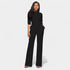 Gleame.-Jurken & Jumpsuits-Gleame Jumpsuit - Vrouwen jumpsuit in effen kleur en lange stijl
