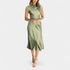 Gleame.-Jurken & Jumpsuits-Gleame Jurk - Casual katoenen linnen zomerjurk voor dames